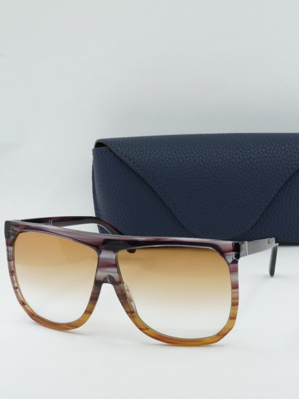 Loewe LW40001I 83V Filipa Square Sunglasses – Purple to Orange \ Light Brown